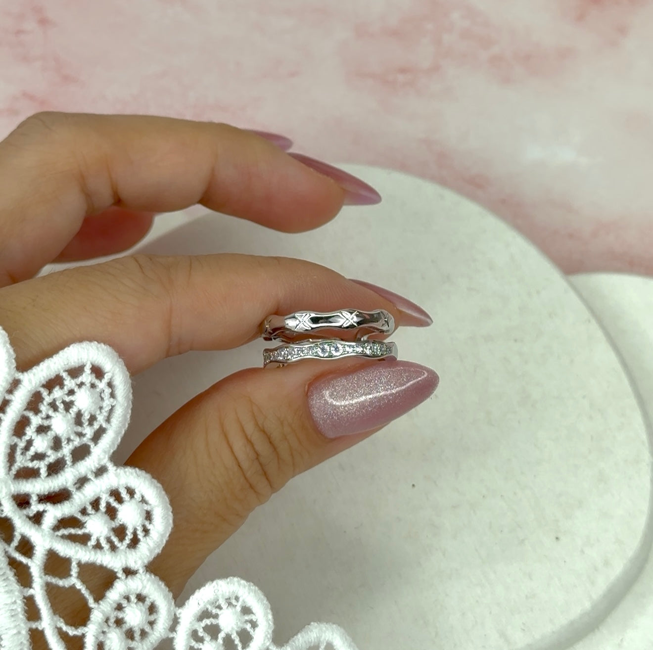 Star Wave Ring 925Silver