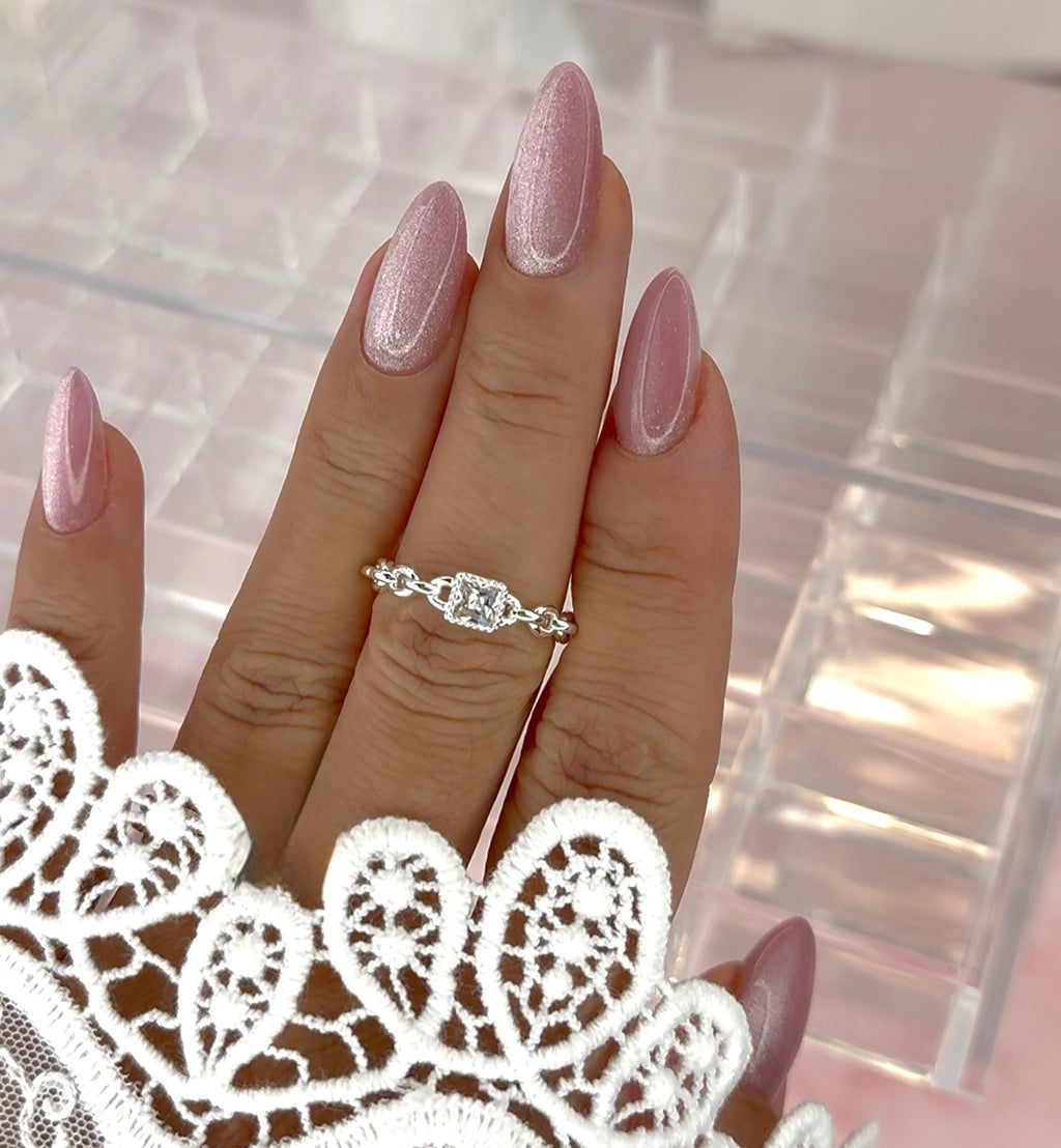 Princess Chain Ring 925Silver