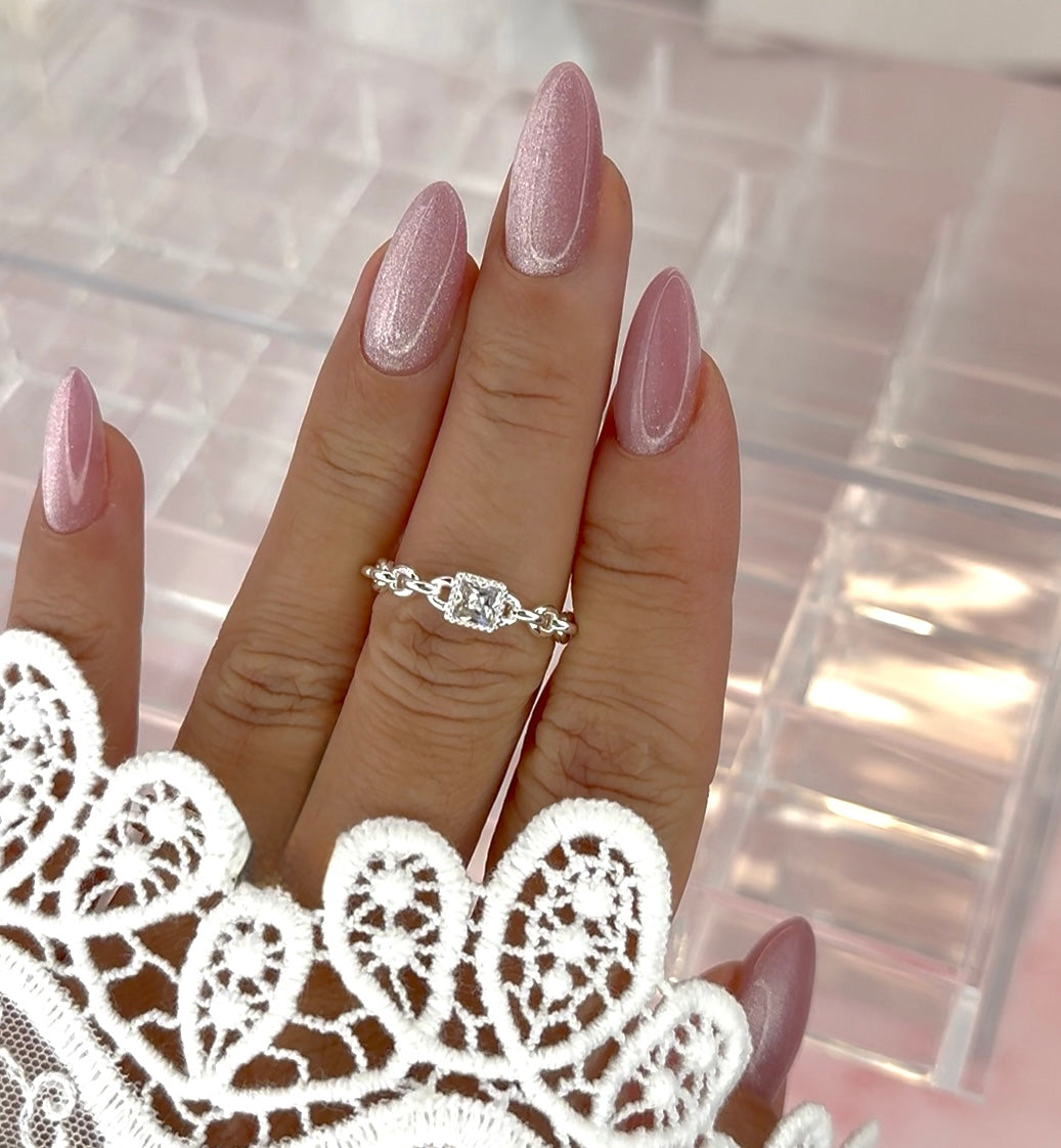Princess Chain Ring 925Silver