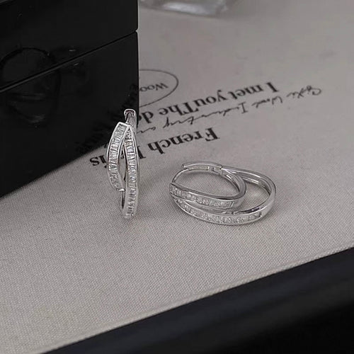 925 Sterling Silver Threader Needle Earrings – Minimalist Long Drop Design