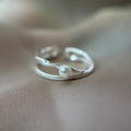 Pearl Twist Ring 925Silver