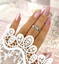 Crystal Band Ring 925Silver