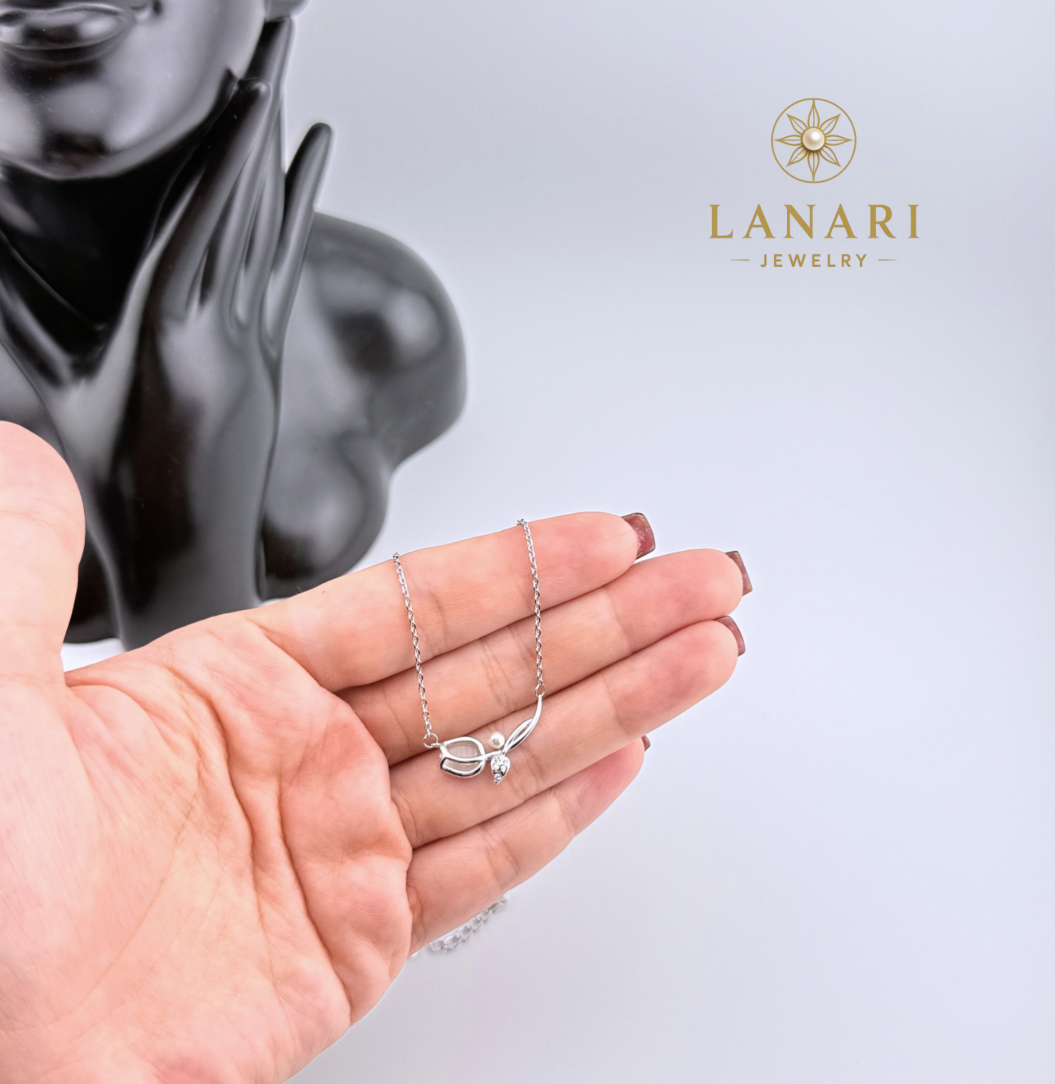 Tulip Bloom Necklace 925Silver