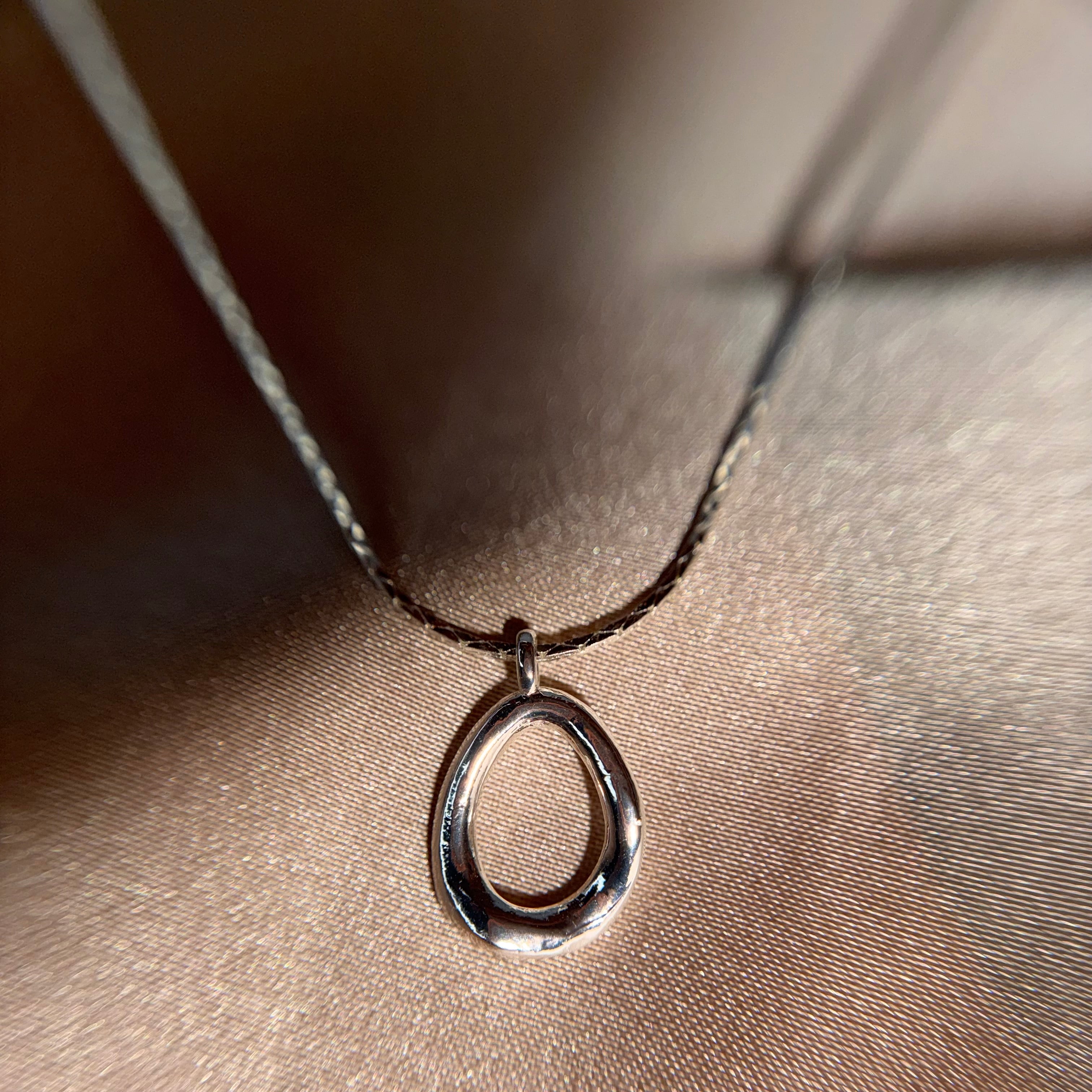 Silver Circle Necklace 925Silver