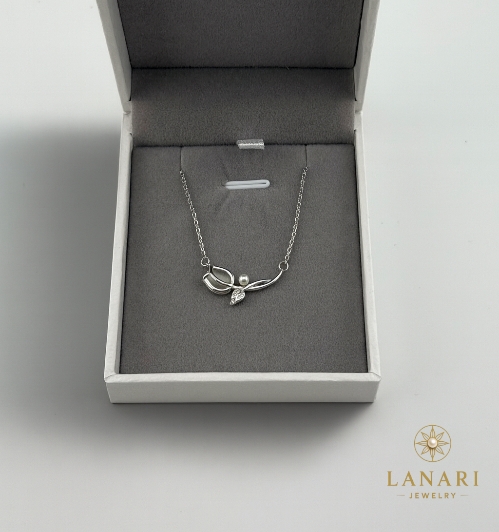 Tulip Bloom Necklace 925Silver