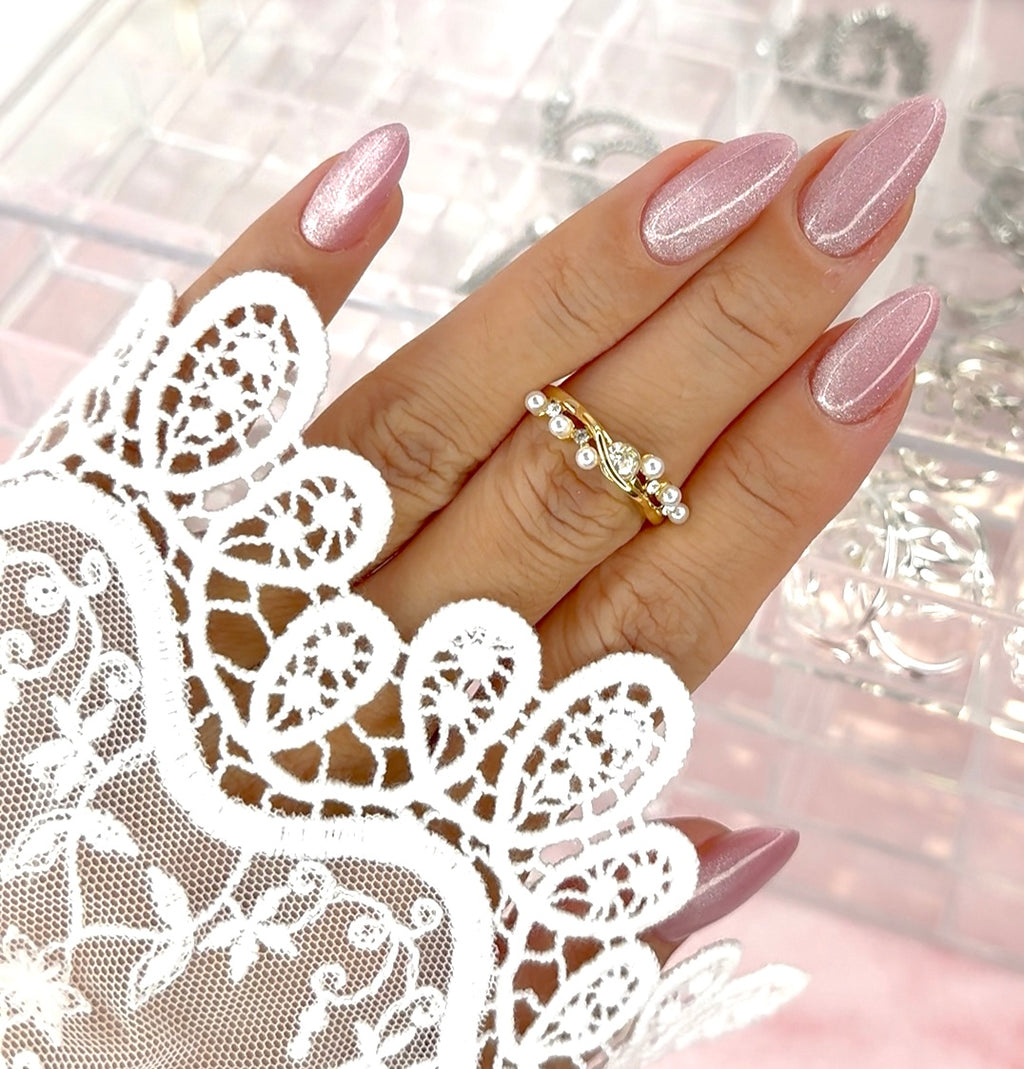 Lumi Pearl Ring Gold-plated