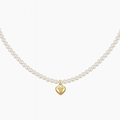Pearl Heart Necklace 925Silver