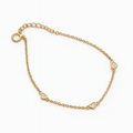Golden Heart Chain 925Silver
