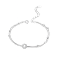 Crystal Circle Bracelet 925Silver