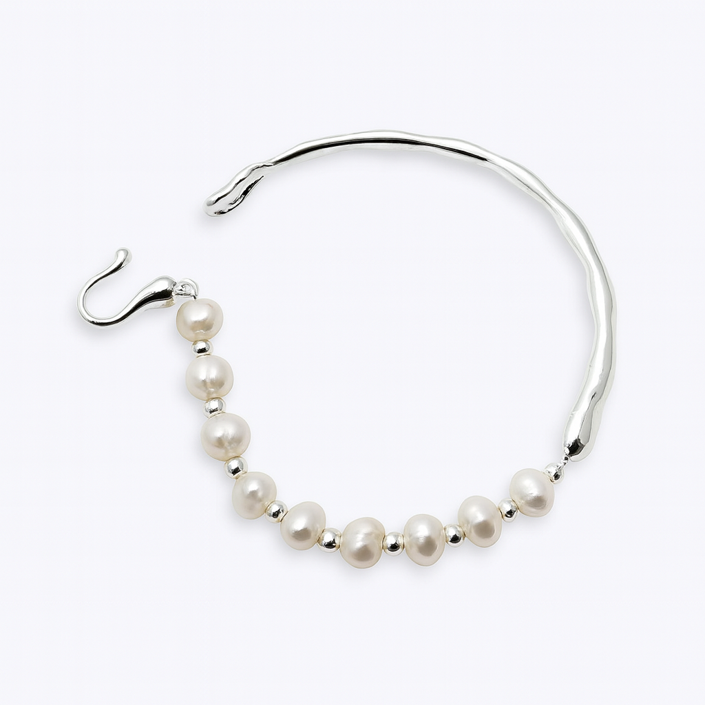 Pearl Open Bracelet 925Silver